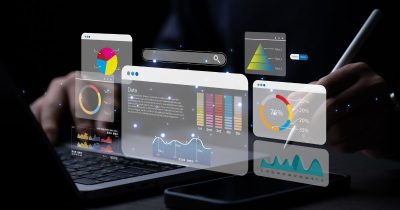 A luxury property owner uses advanced technology and data analytics for predictive maintenance and financial optimization, reflecting the standard of professional management at Swann Realty Partners.